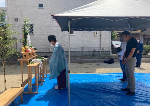 南区白水町賃貸アパート地鎮祭