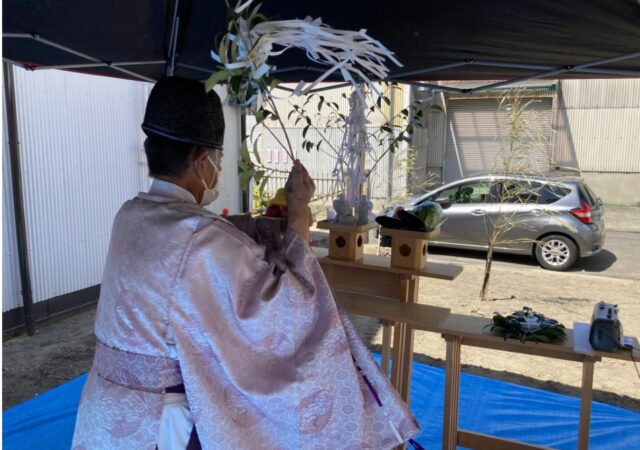 中川区乗越町賃貸アパート地鎮祭