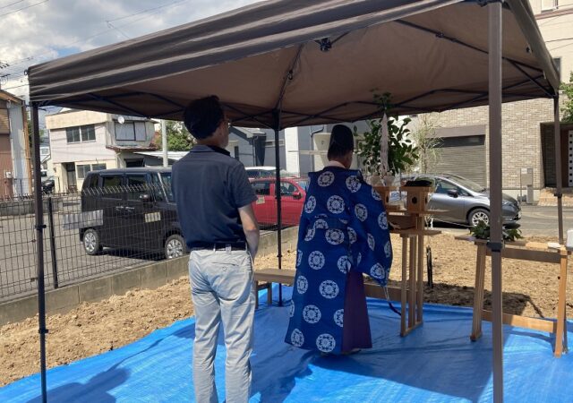 南区鶴田賃貸アパート　地鎮祭