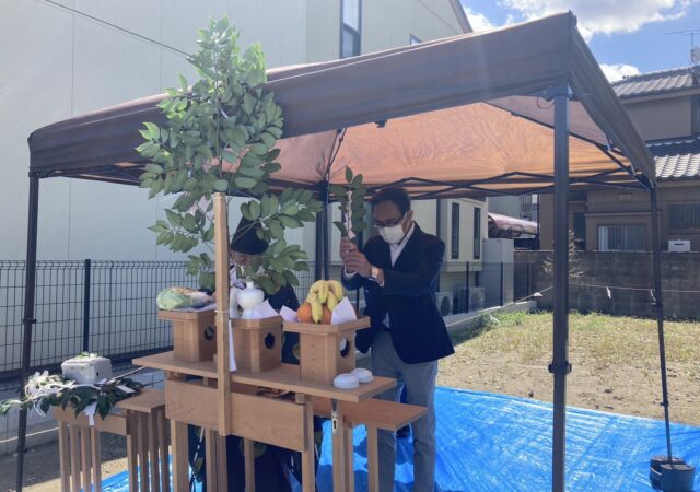 中川区大塩町賃貸アパート　地鎮祭