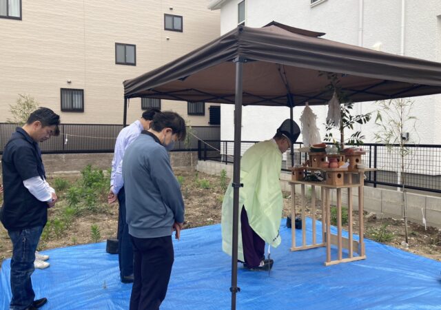中村区猪之越町賃貸アパート　地鎮祭