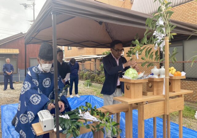 中村区長戸井町賃貸アパート　地鎮祭