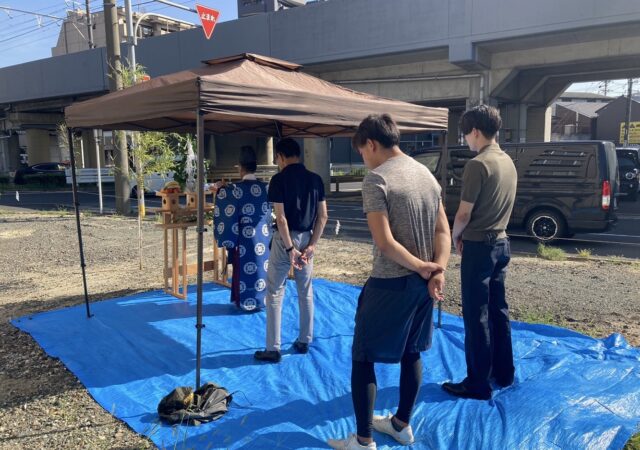 南区氷室町賃貸アパート　地鎮祭