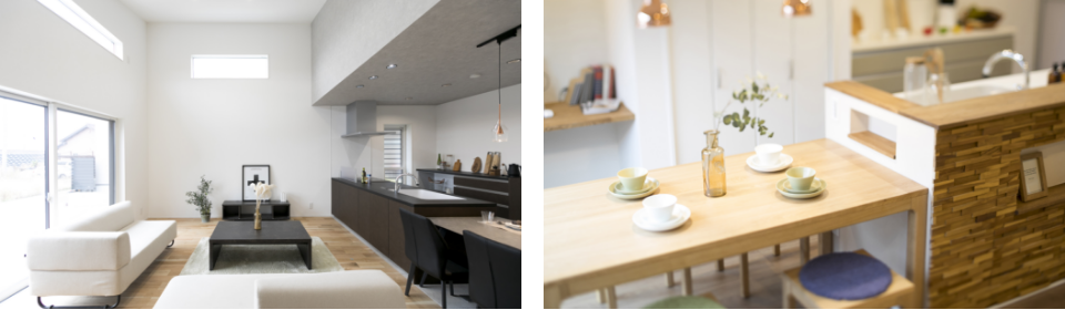 リビング・キッチンの写真