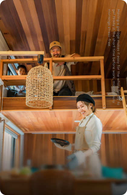 Having a garage makes it easy for the whole family to get ready in the short time before work, making busy mornings stress-free.