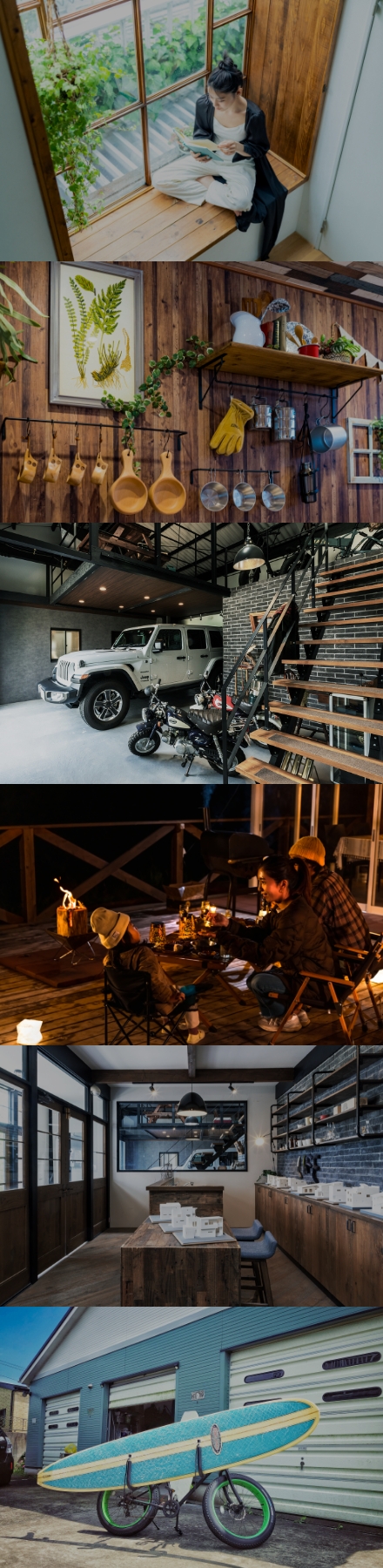 ガレージ写真　縦型スライダー