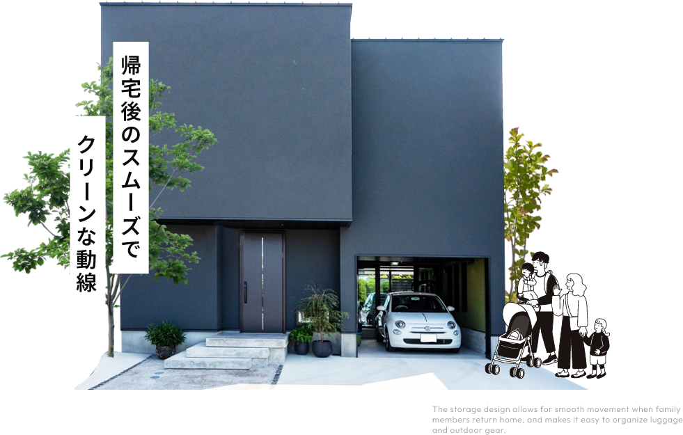 帰宅後のスムーズでクリーンな導線