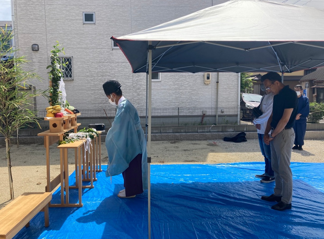 南区白水町賃貸アパート地鎮祭