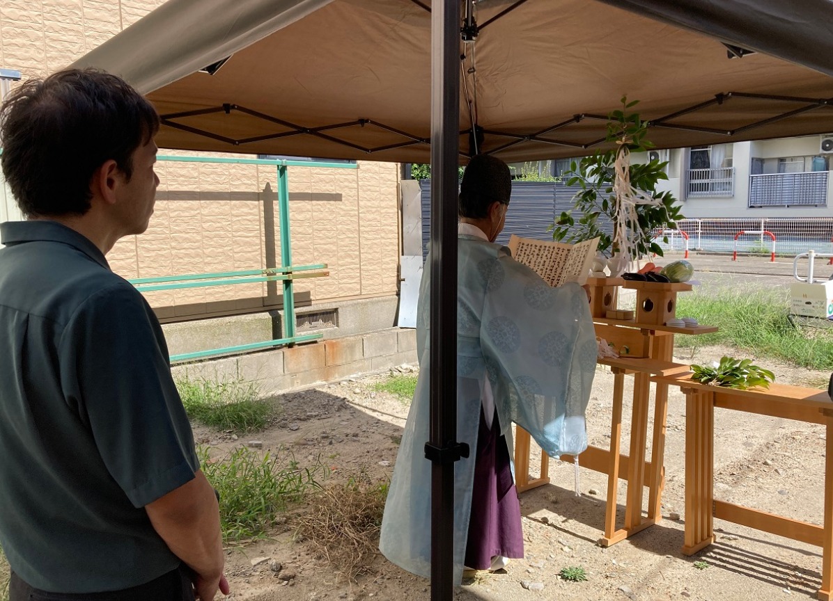 港区港陽賃貸アパート地鎮祭