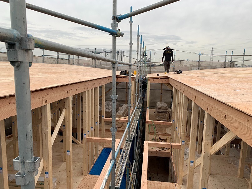 南区西又兵ヱ町Ⅱ賃貸アパート　2棟上棟しました！