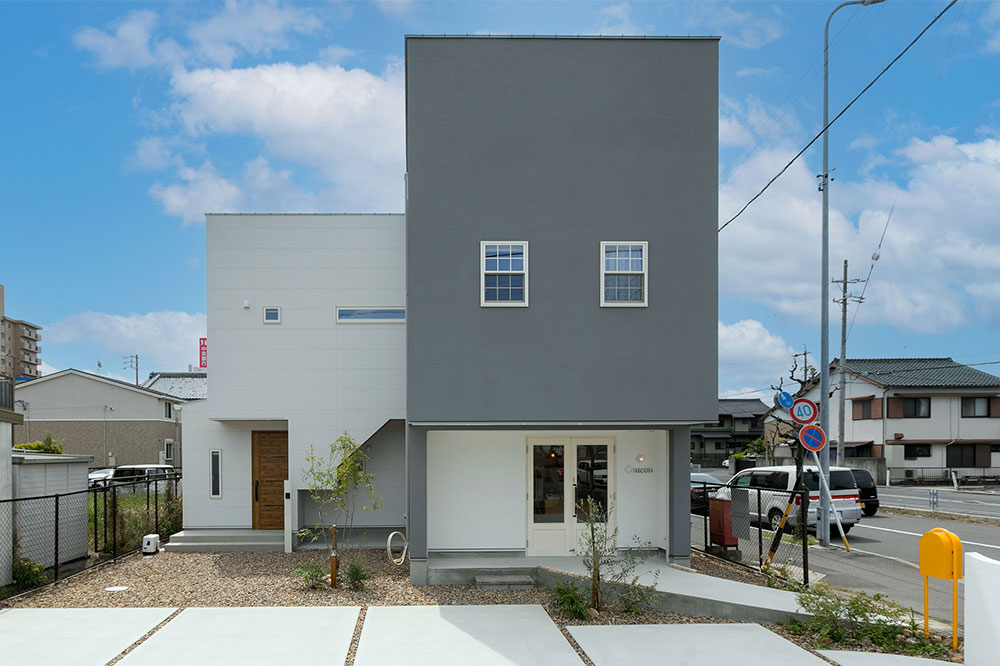 陽光満ちる暮らしと仕事:明るい店舗兼住宅