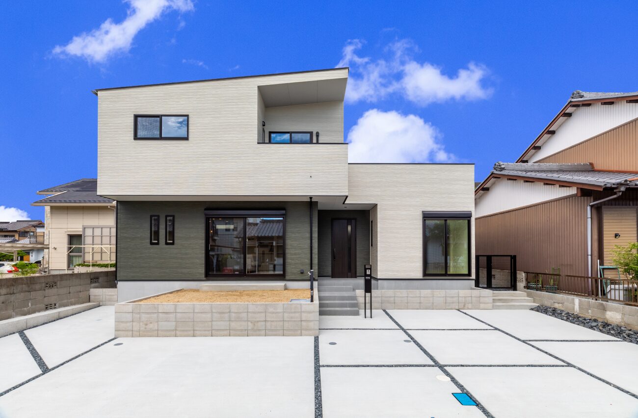 間口を最大限に生かした家事楽ハウス