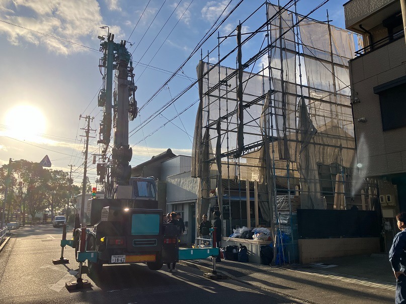 港区港陽賃貸アパート　上棟しました！