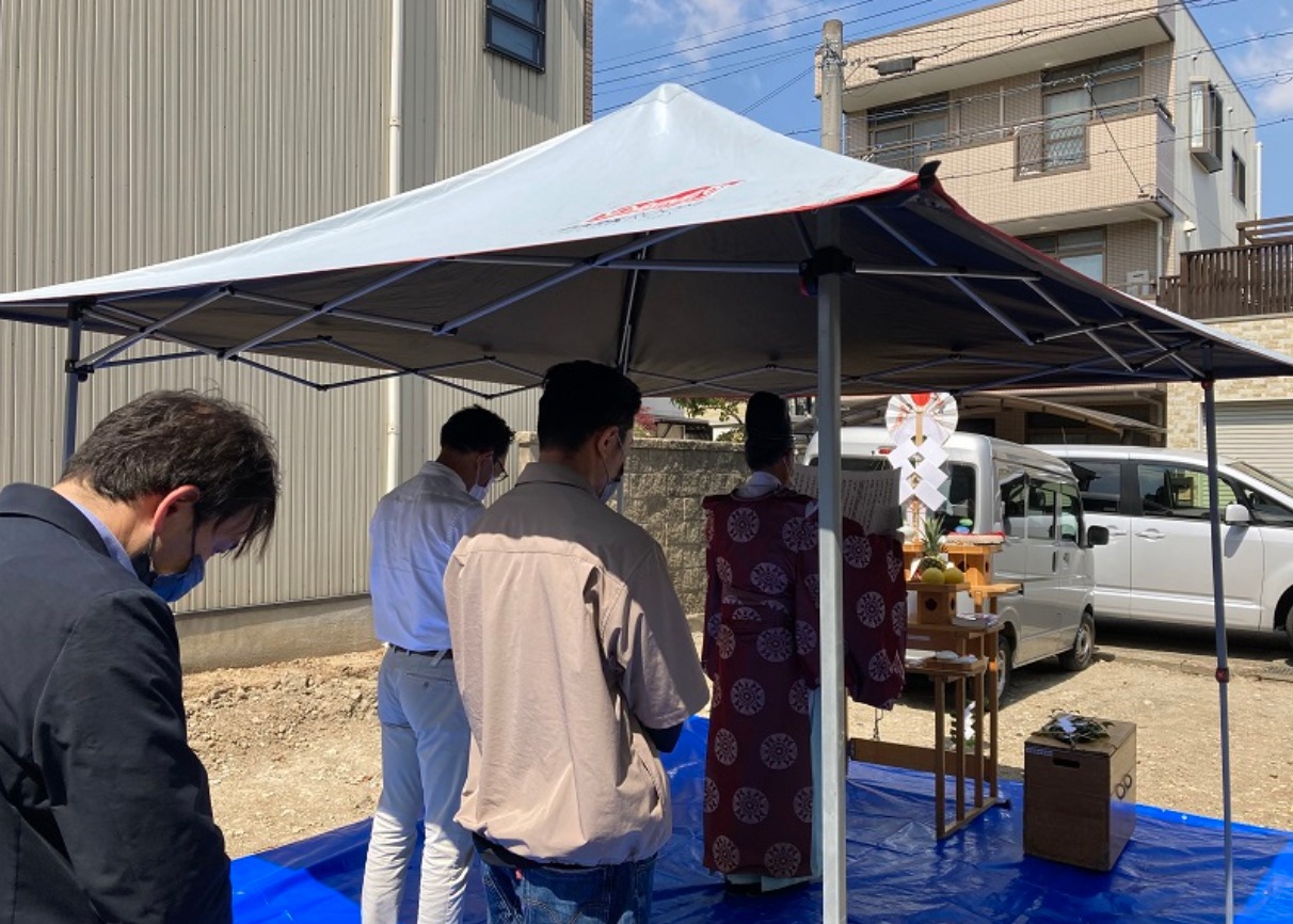 西区中小田井賃貸アパート 地鎮祭を行いました!