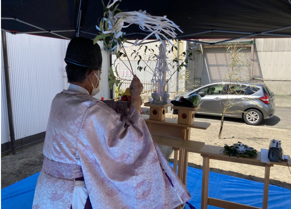 中川区乗越町賃貸アパート地鎮祭