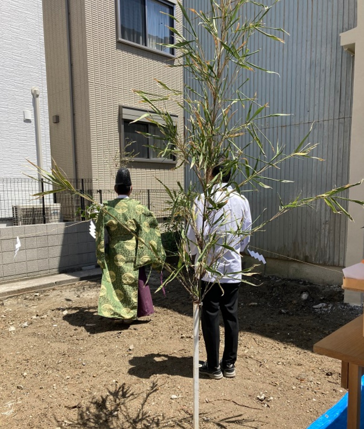 港区泰明町賃貸アパート地鎮祭