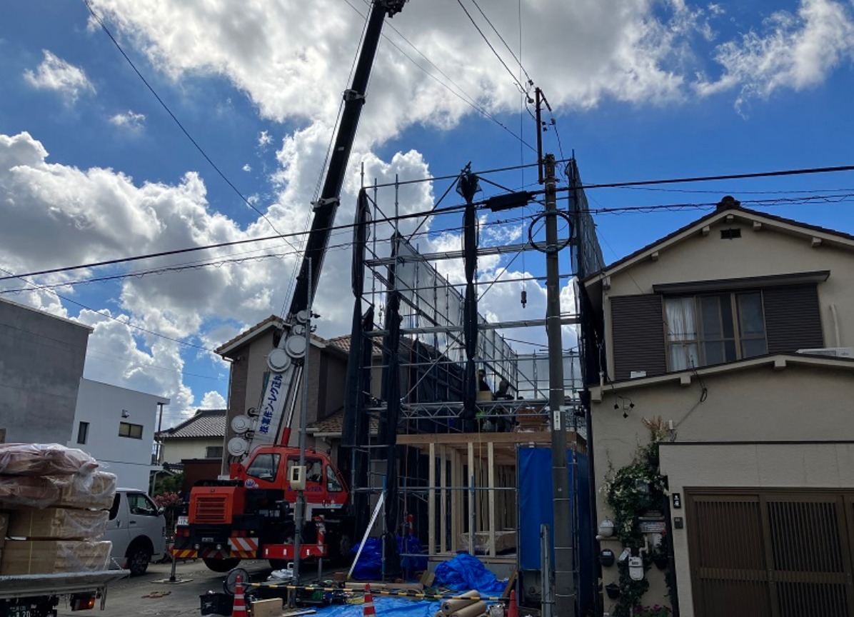 南区曽池町賃貸アパート 上棟しました!