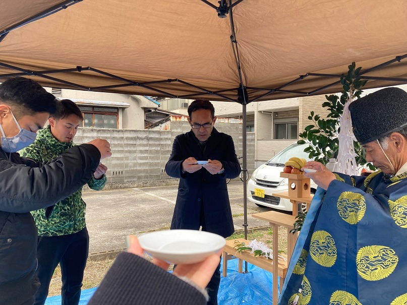 中村区大日町賃貸アパート　地鎮祭