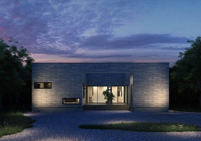 中庭を囲む、平屋の新しいライフスタイル