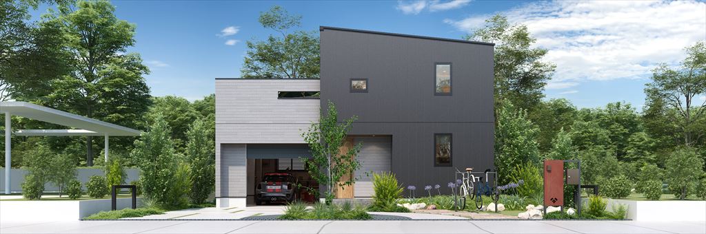 ガレージという楽しみと暮らす家