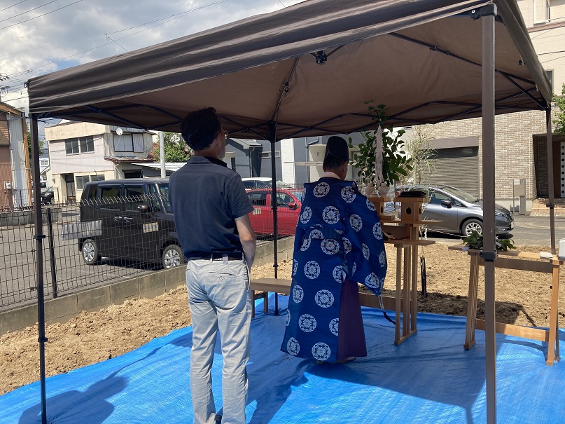 南区鶴田賃貸アパート　地鎮祭