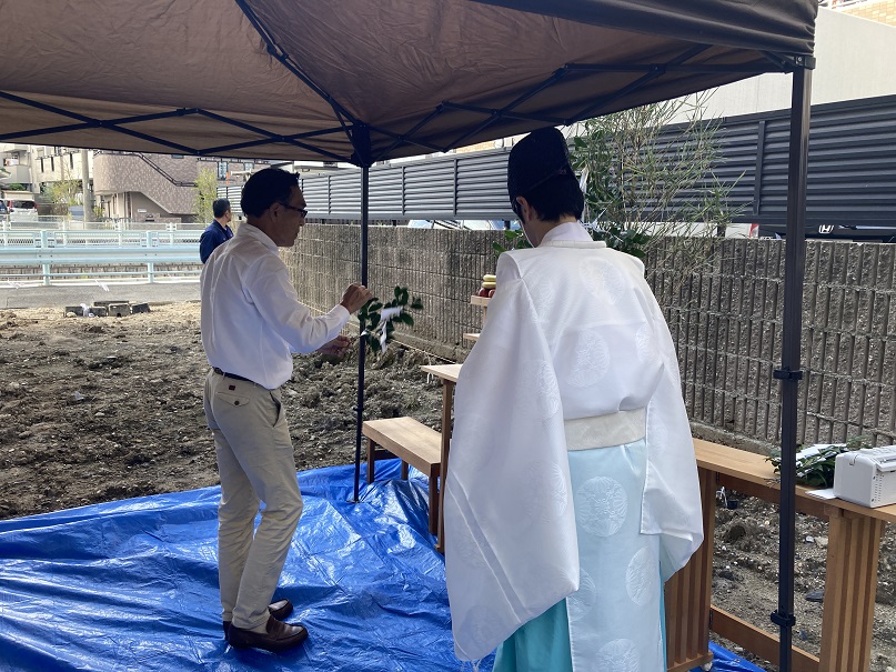 昭和区檀渓通賃貸アパート　地鎮祭