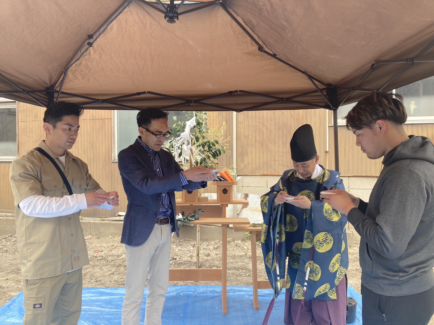 中村区鈍池町賃貸アパート　地鎮祭