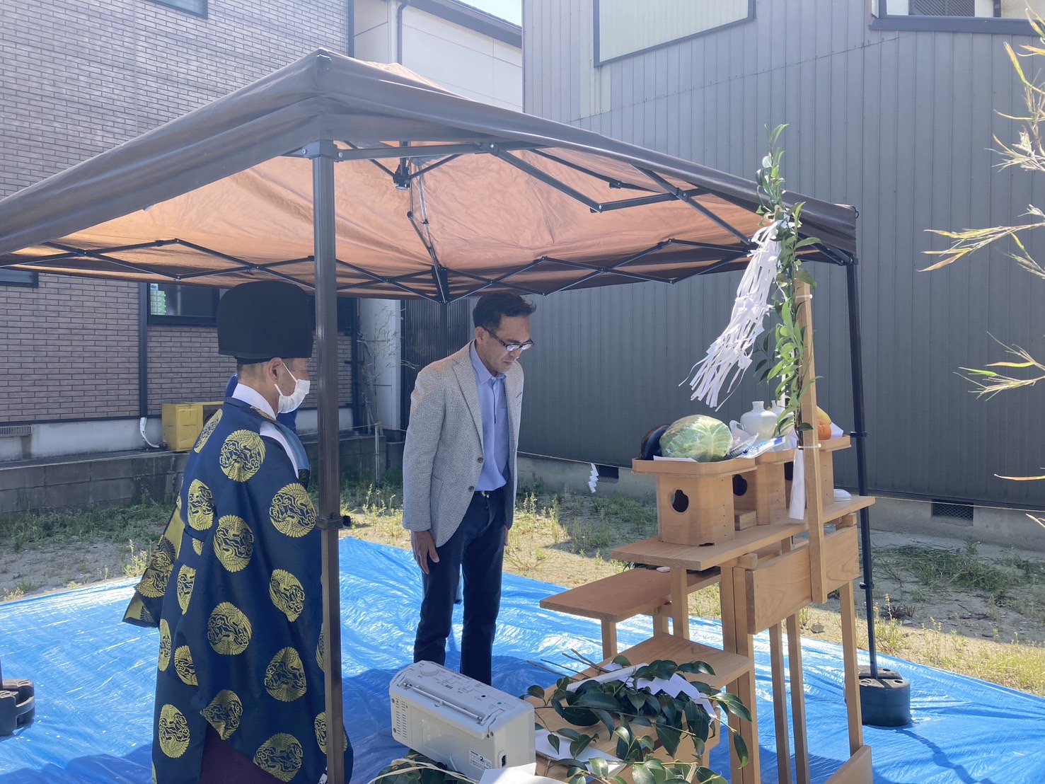 南区三条Ⅱ & 白水町Ⅱ賃貸アパート　地鎮祭