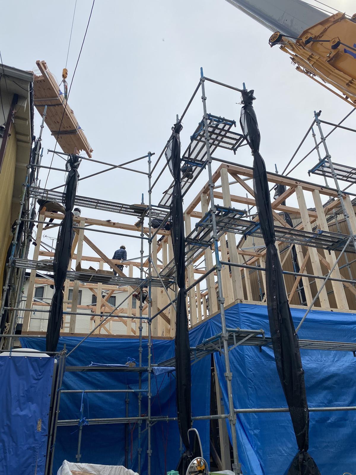 中川区戸田ゆたか住宅 上棟