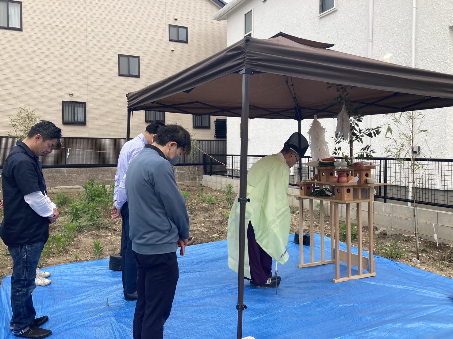 中村区猪之越町賃貸アパート　地鎮祭
