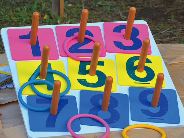 夏祭りイベント輪投げ
