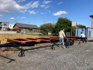 北名古屋市トレーラーハウスシャーシ納車