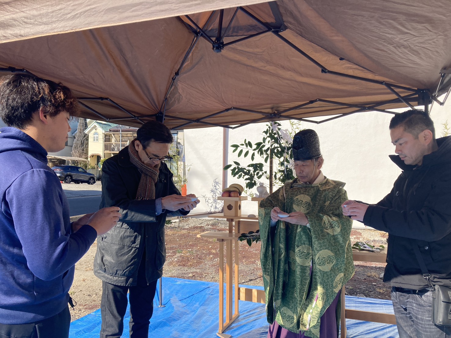 南区三吉町賃貸アパート　地鎮祭