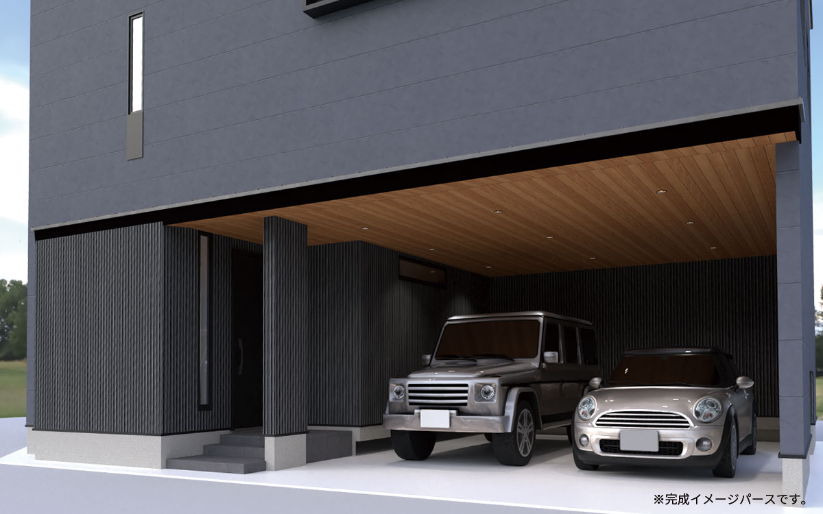 ガレージ空間の写真（車・バイク・趣味）