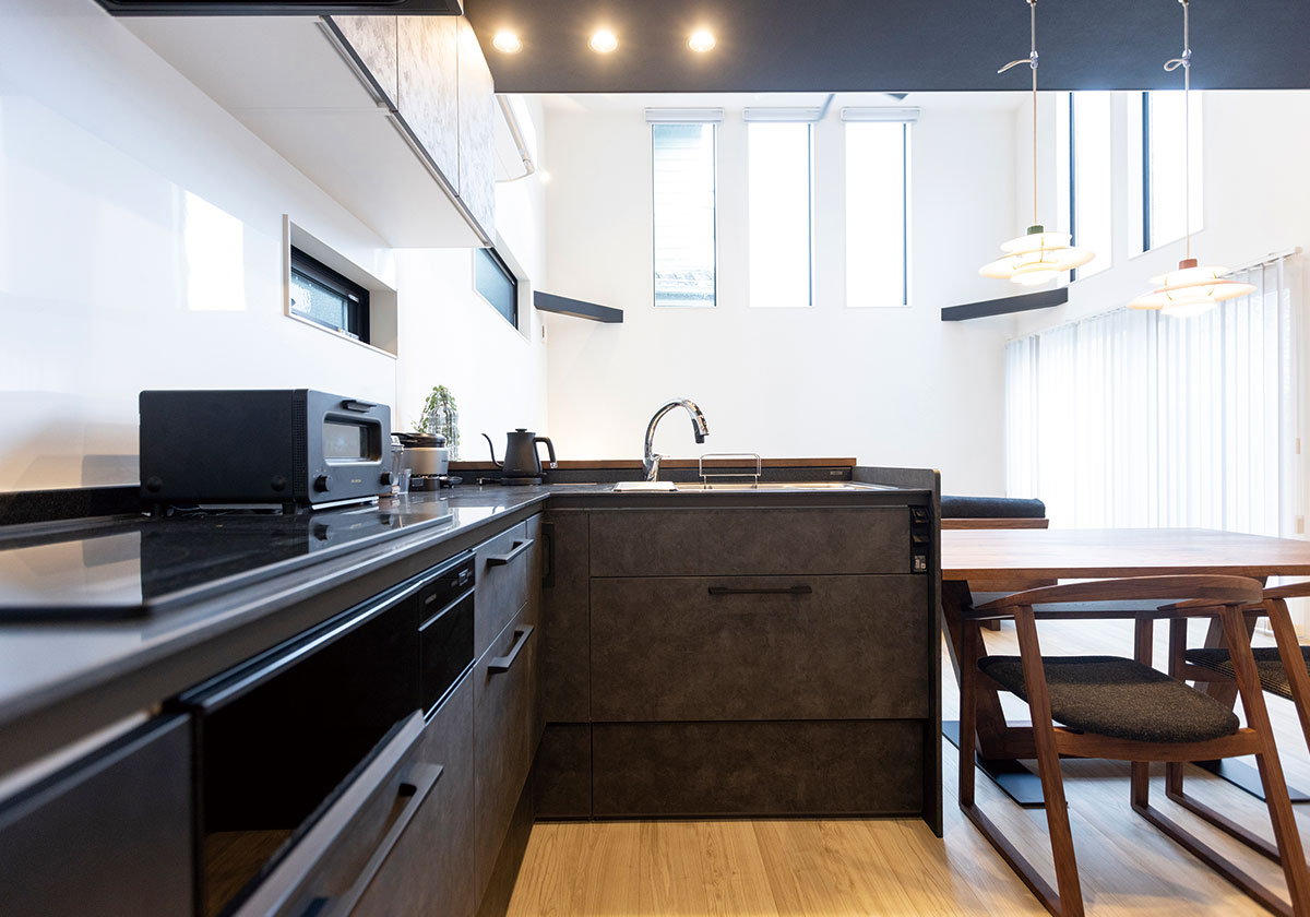 キッチンからのLDK