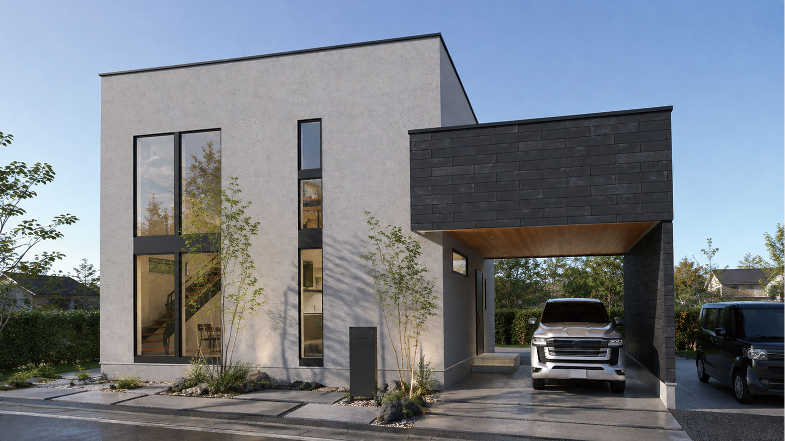蟹江町学戸 K's Casaモデルハウス外観