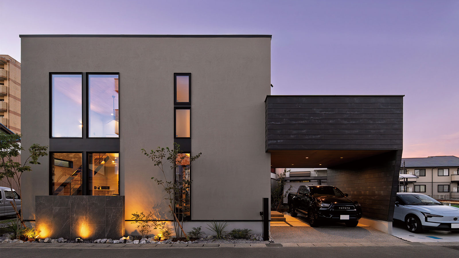 蟹江町学戸 K's Casaモデルハウス外観