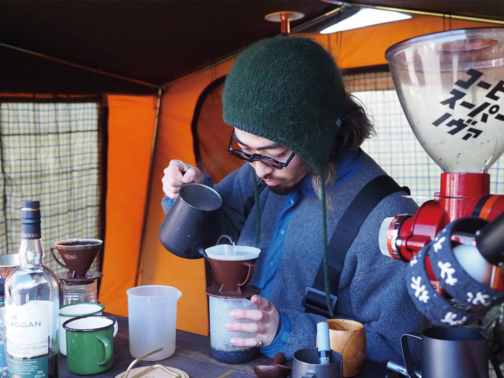 出店コーヒーショップの写真